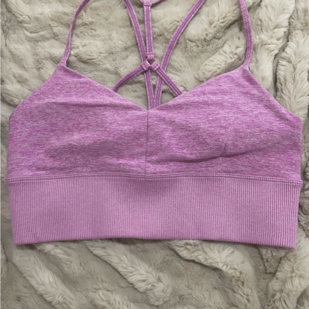 Set: Women's Purple Sports Bra and shorts